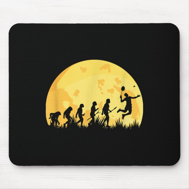 Evolution Badminton Bright Badminton Player Gift  Mouse Pad (Front)