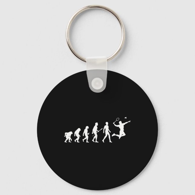 Evolution Badminton Gift For Badminton Players Evo Key Ring (Front)