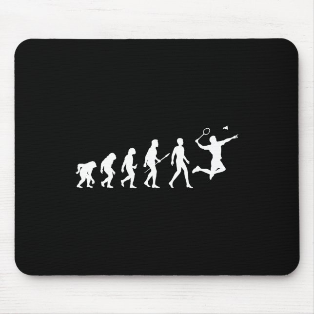 Evolution Badminton Gift For Badminton Players Evo Mouse Pad (Front)