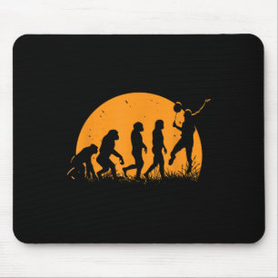 Evolution Badminton Player _ Racket Shuttle Mouse Pad