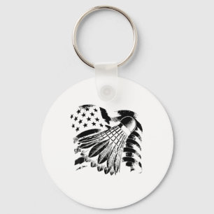 Evolution Badminton Player Shuttle Racket Key Ring