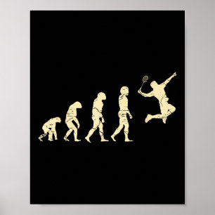 Evolution Badminton Player Shuttle Racket  Poster