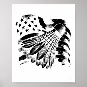 Evolution Badminton Player Shuttle Racket  Poster