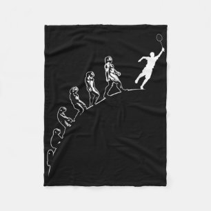 Evolution Badminton Shuttle Art Sports Fleece Blanket