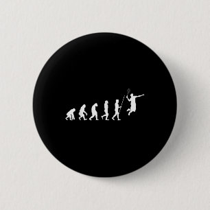 Evolution Badminton _ Shuttle _ Badminton Player G 6 Cm Round Badge