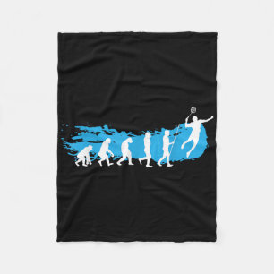 Evolution Badminton _ Shuttle _ Badminton Player G Fleece Blanket