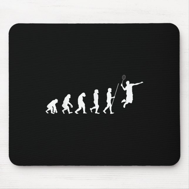 Evolution Badminton _ Shuttle _ Badminton Player G Mouse Pad (Front)