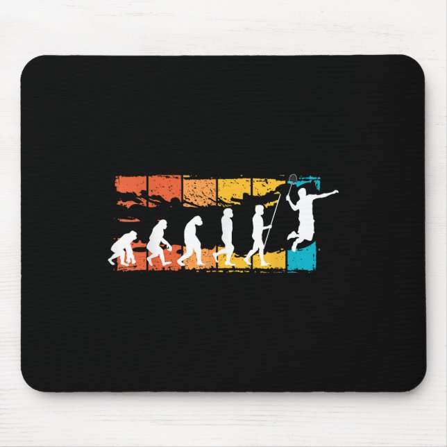 Evolution Badminton _ Shuttle _ Badminton Player G Mouse Pad (Front)