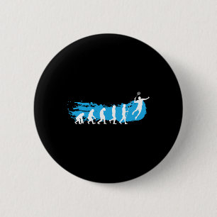 Evolution Badminton Shuttle Badminton Player Gift 6 Cm Round Badge