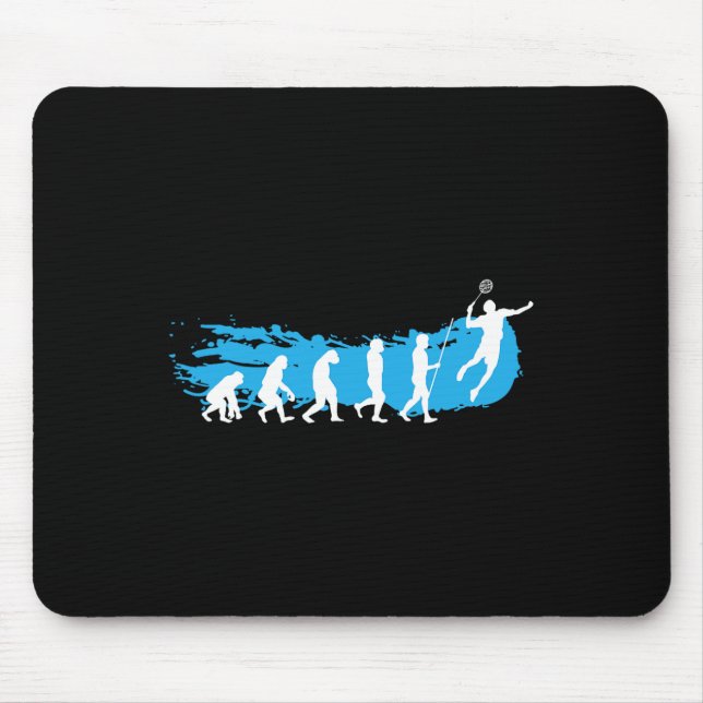 Evolution Badminton Shuttle Badminton Player Gift  Mouse Pad (Front)