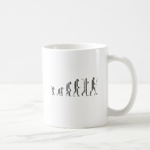 EVOLUTION BAR CODE Darwin Barcode Pattern Design Coffee Mug