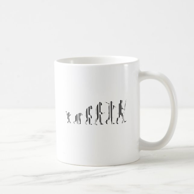 EVOLUTION BAR CODE Darwin Barcode Pattern Design Coffee Mug (Right)
