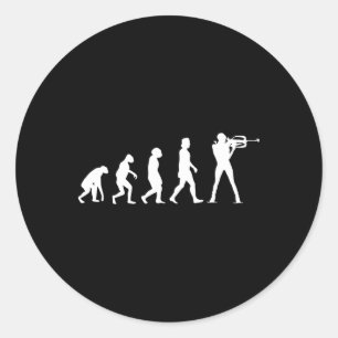 Evolution Biathlon 1 Classic Round Sticker