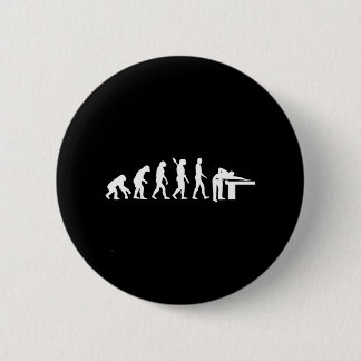 Evolution billiards 6 cm round badge