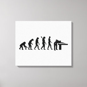 Evolution Billiards Canvas Print