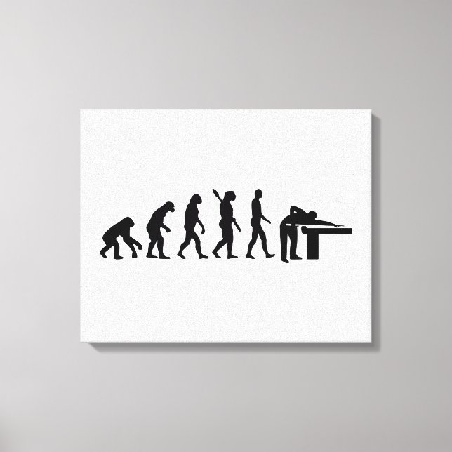Evolution Billiards Canvas Print (Front)