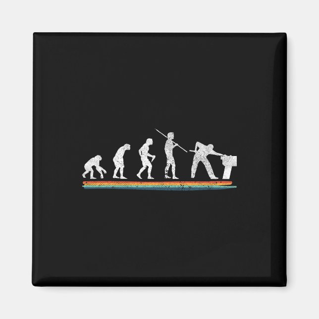 Evolution Billiards Funny Vintage  Magnet (Front)