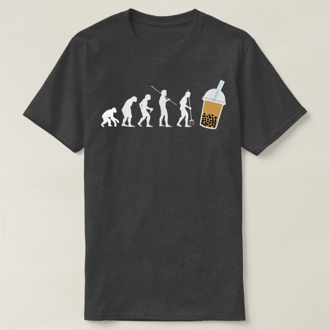 Evolution Boba Bubble Tea  T-Shirt (Design Front)