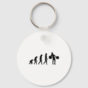 Evolution Bodybuilder Weightlifting Weight Weightl Key Ring