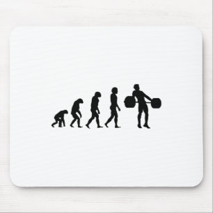 Evolution Bodybuilder Weightlifting Weight Weightl Mouse Pad