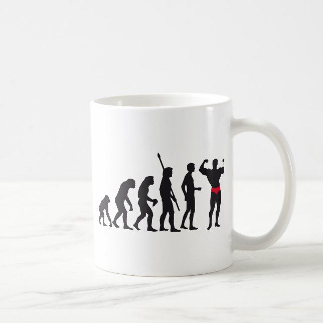 evolution bodybuilding coffee mug (Right)
