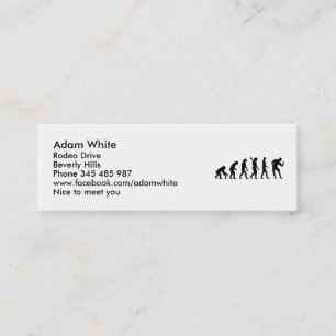 Evolution Bodybuilding muscles Mini Business Card