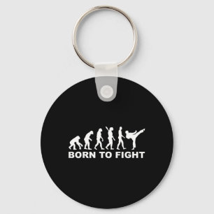 Evolution born to fight Karate Key Ring