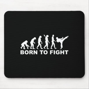 Evolution born to fight Karate Mouse Pad