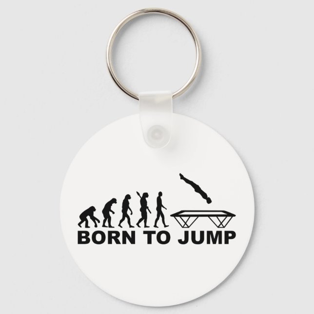 Evolution born to jump trampoline key ring (Front)
