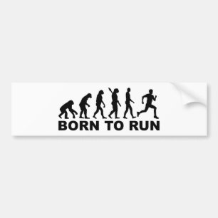 Evolution Born to run Bumper Sticker