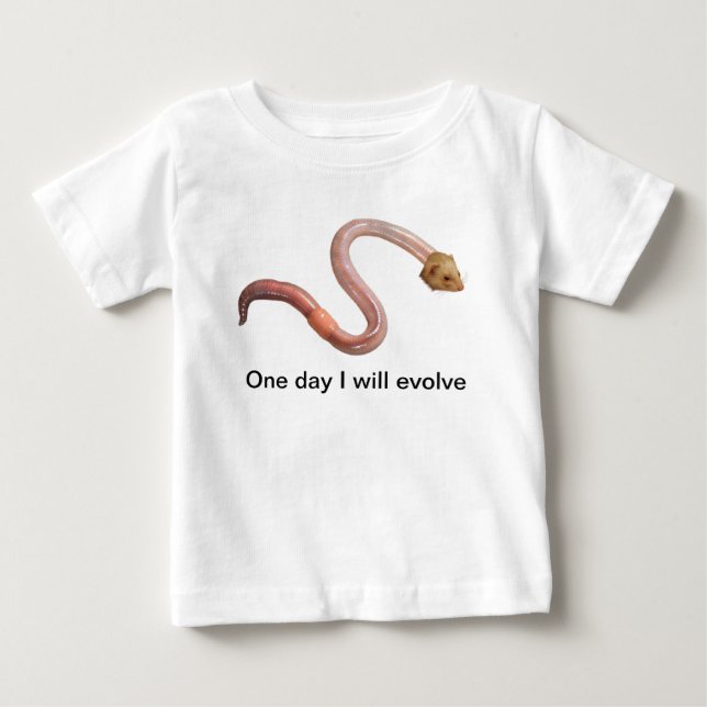 Evolution but smaller baby T-Shirt (Front)