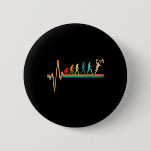 Evolution Bysketbyll Player Byll Game Heartbeat Ho 6 Cm Round Badge