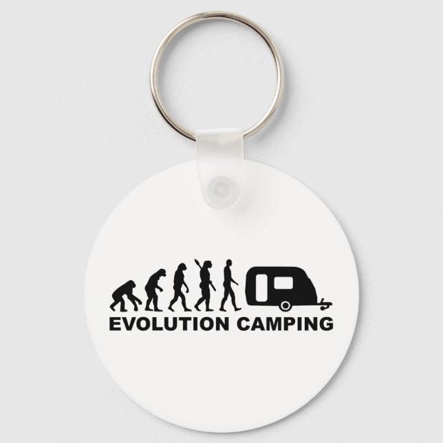 Evolution camping caravan key ring (Front)