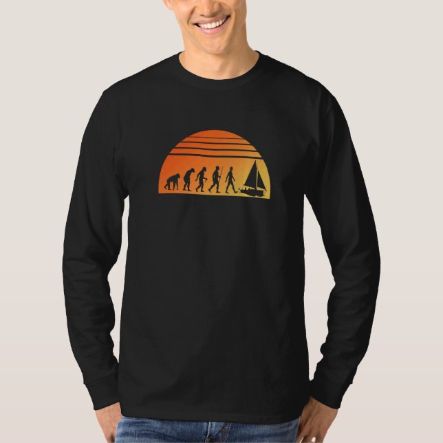 Evolution Captain Anchor Boarding Sailing Boating  T-Shirt (Front)