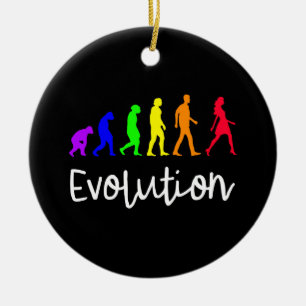 Evolution Ceramic Ornament