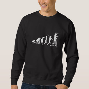 Evolution Chart Painting Decorating Fan Decor Sweatshirt