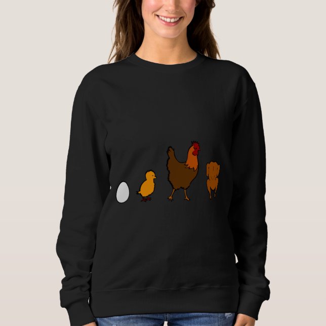 Evolution Chicken   Sweatshirt (Front)