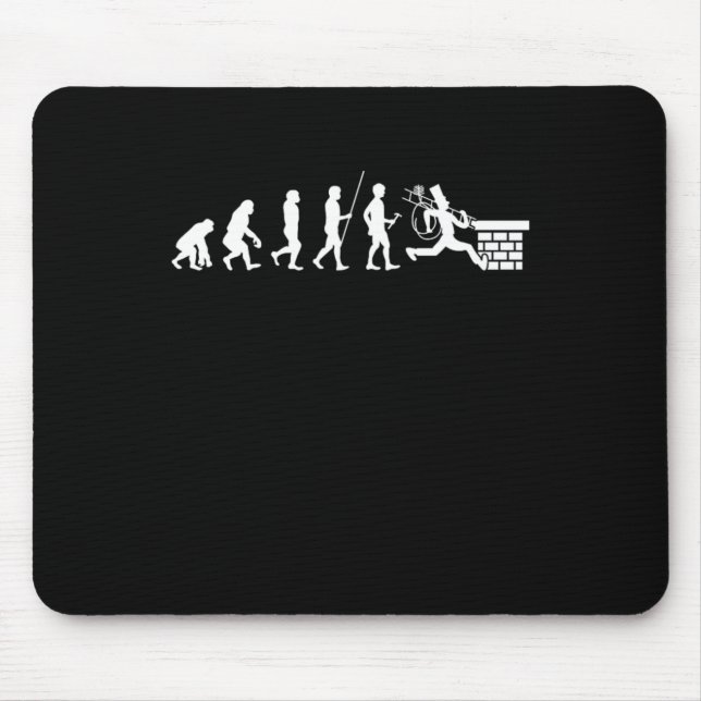 Evolution Chimney Sweep Sweeper Sweeping Gift Mouse Pad (Front)