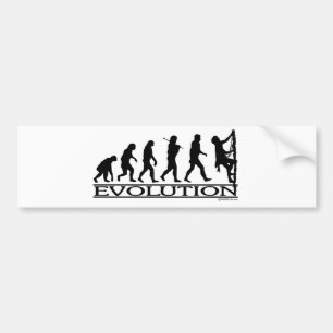 Evolution - Climbing Bumper Sticker