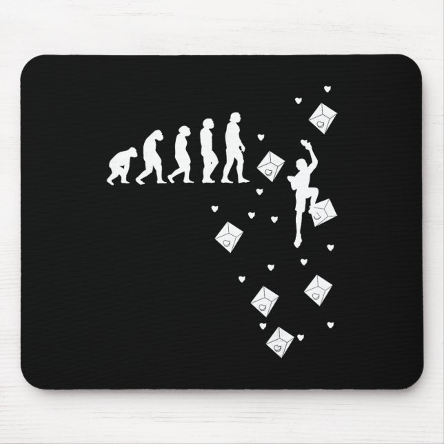 Evolution Climbing Sport Climbing Bouldering Climb Mouse Pad (Front)