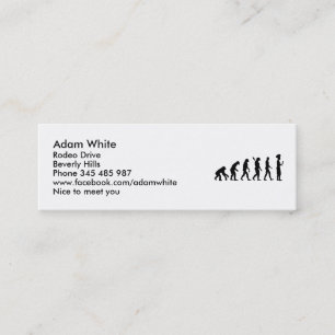 Evolution cook chef mini business card
