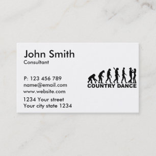 Evolution country dance business card