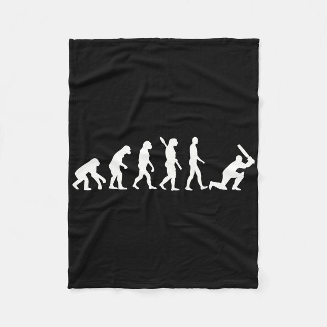 Evolution Cricket Player  Fleece Blanket (Front)
