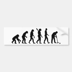 Evolution croquet bumper sticker