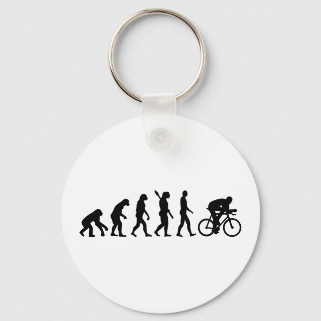 Evolution cycling bicycle key ring (Front)