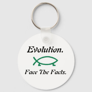 Evolution-Darwin Fish Key Ring