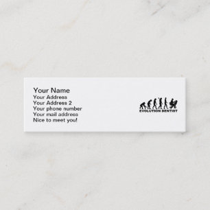 Evolution Dentist Mini Business Card