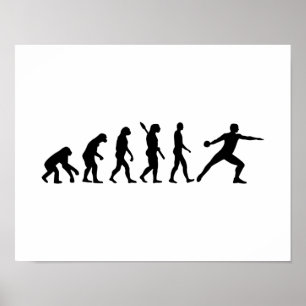 Evolution Discus throw Poster