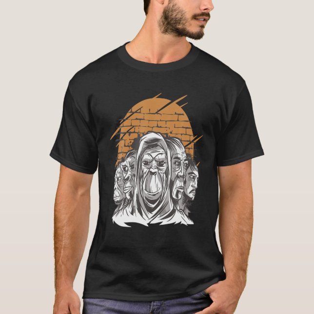 Evolution Fanart Novelty Design T-Shirt (Front)