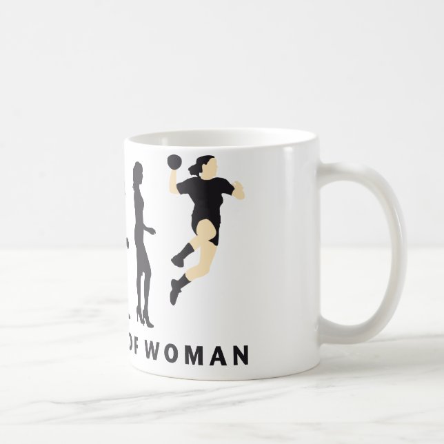 evolution female handball coffee mug (Right)
